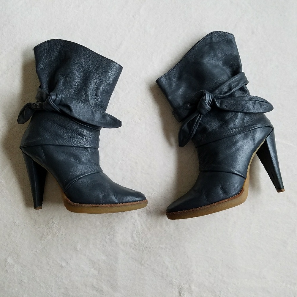 Soft leather boots